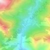 Mappa topografica Isil, altitudine, rilievo