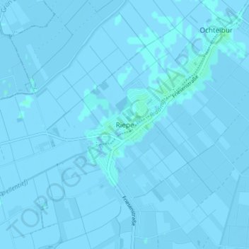 Mappa topografica Riepe, altitudine, rilievo