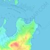 Mappa topografica Le Raz, altitudine, rilievo