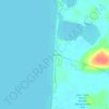 Mappa topografica Rainbow Shores, altitudine, rilievo