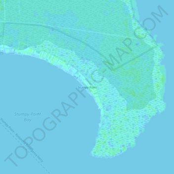 Mappa topografica Stumpy Point, altitudine, rilievo