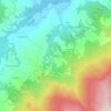 Mappa topografica Strepeto, altitudine, rilievo