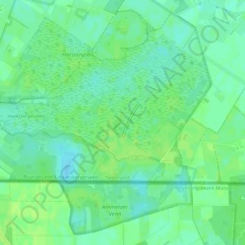 Mappa topografica Siberië, altitudine, rilievo