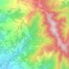 Mappa topografica Gignago, altitudine, rilievo