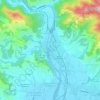 Mappa topografica Ponte a Moriano, altitudine, rilievo