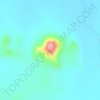 Mappa topografica Mount Kitchener, altitudine, rilievo