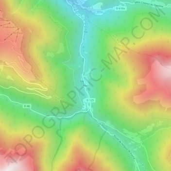 Mappa topografica Ravi, altitudine, rilievo