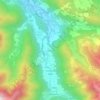 Mappa topografica La Coume, altitudine, rilievo