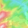 Mappa topografica Le Touyet, altitudine, rilievo