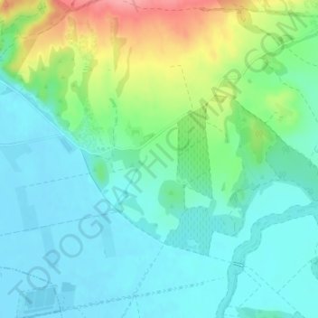 Mappa topografica Paso de la Reina, altitudine, rilievo