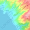 Mappa topografica Bañadero, altitudine, rilievo