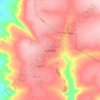 Mappa topografica Goiatuba, altitudine, rilievo