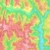 Mappa topografica Combe Mégère, altitudine, rilievo