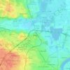 Mappa topografica Bruges, altitudine, rilievo