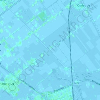 Mappa topografica Keinsmerbrug, altitudine, rilievo