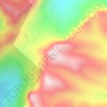 Mappa topografica Maciço do Urucum, altitudine, rilievo