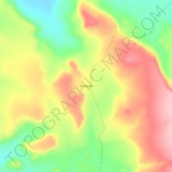 Mappa topografica Kimnai, altitudine, rilievo