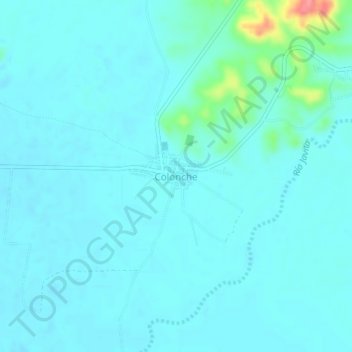 Mappa topografica Colonche, altitudine, rilievo