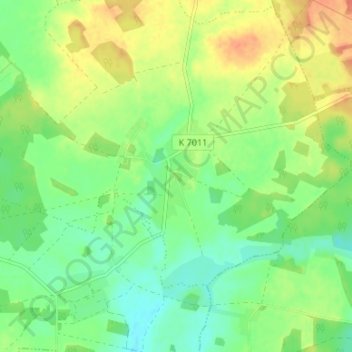 Mappa topografica Kehrberg, altitudine, rilievo