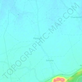 Mappa topografica Non, altitudine, rilievo