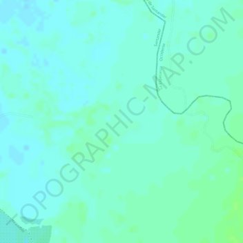 Mappa topografica Brisas, altitudine, rilievo