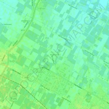 Mappa topografica Ascensione, altitudine, rilievo
