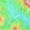 Mappa topografica Les Dépôts, altitudine, rilievo