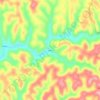 Mappa topografica Ayers, altitudine, rilievo