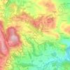 Mappa topografica Pantano, altitudine, rilievo