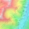 Mappa topografica Cussunaz, altitudine, rilievo