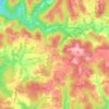 Mappa topografica New Manchester, altitudine, rilievo