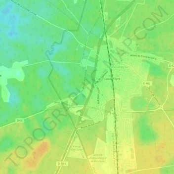 Mappa topografica Las Pomadèras, altitudine, rilievo