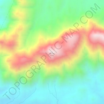 Mappa topografica Mount Giles, altitudine, rilievo