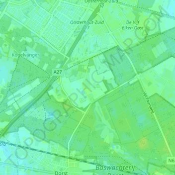 Mappa topografica Seters, altitudine, rilievo