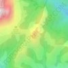 Mappa topografica Praz Véchin, altitudine, rilievo