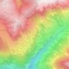 Mappa topografica Vers Le Bois, altitudine, rilievo