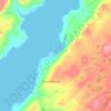 Mappa topografica Monkstown, altitudine, rilievo