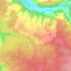 Mappa topografica Les Thiarris, altitudine, rilievo