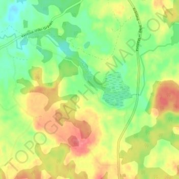 Mappa topografica Mateļi, altitudine, rilievo