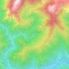 Mappa topografica Valbella Superiore, altitudine, rilievo