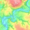 Mappa topografica Saint-Nicolas des Eaux, altitudine, rilievo