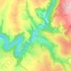 Mappa topografica Pont de Grandfuel, altitudine, rilievo