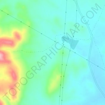 Mappa topografica Cerro de Huelva, altitudine, rilievo