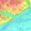 Mappa topografica Fougeray, altitudine, rilievo