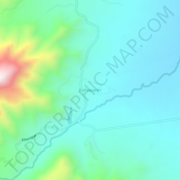 Mappa topografica Kimwarer, altitudine, rilievo