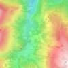 Mappa topografica Les Granges, altitudine, rilievo