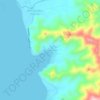 Mappa topografica Monserrat, altitudine, rilievo