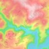 Mappa topografica La Barge, altitudine, rilievo
