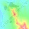 Mappa topografica Hangmans Hill, altitudine, rilievo