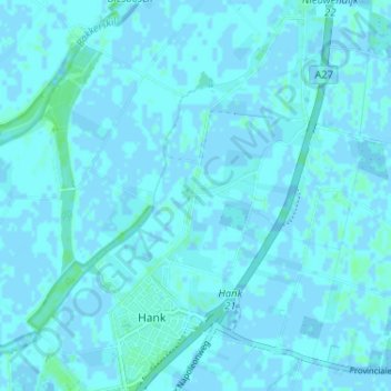 Mappa topografica Vierbannen, altitudine, rilievo